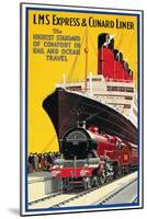 Lms Express/Cunard Poster-null-Mounted Premium Giclee Print