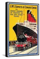 Lms Express/Cunard Poster-null-Framed Stretched Canvas