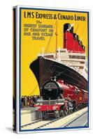 Lms Express/Cunard Poster-null-Stretched Canvas