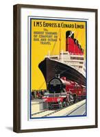 Lms Express/Cunard Poster-null-Framed Giclee Print