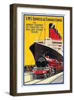 Lms Express/Cunard Poster-null-Framed Giclee Print