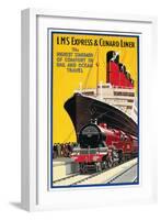 Lms Express/Cunard Poster-null-Framed Giclee Print