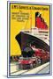 Lms Express/Cunard Poster-null-Mounted Giclee Print