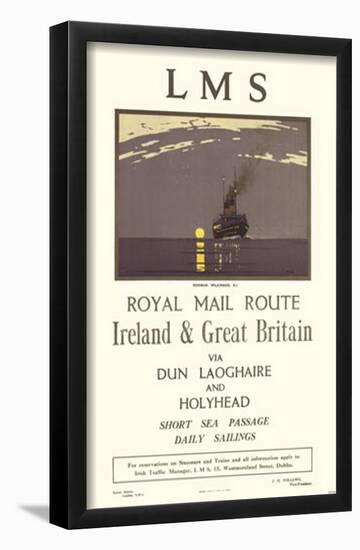LMS Royal Mail Route-null-Framed Poster