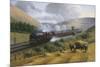 LMS The Royal Scot, Tebay Troughs, 1935-Gerald Broom-Mounted Giclee Print