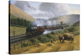 LMS The Royal Scot, Tebay Troughs, 1935-Gerald Broom-Stretched Canvas