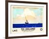 LMS To Ireland-Norman Wilkinson-Framed Art Print