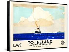 LMS To Ireland-Norman Wilkinson-Framed Stretched Canvas