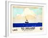 LMS To Ireland-Norman Wilkinson-Framed Art Print