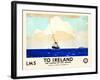 LMS To Ireland-Norman Wilkinson-Framed Art Print