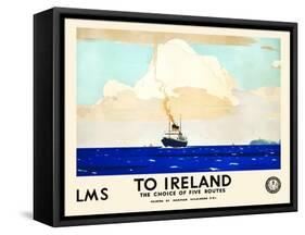 LMS To Ireland-Norman Wilkinson-Framed Stretched Canvas