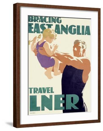EAST ANGLIA IS BRACING Vintage LNER Art Deco Railway Poster A1A2A3A4Sizes 
