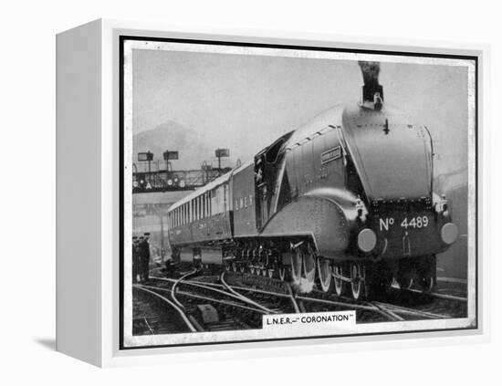 LNER Coronation-null-Framed Stretched Canvas