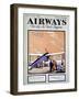 Loading a Biplane with Passengers and Luggage at Croydon Aerodrome, London-null-Framed Giclee Print