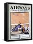 Loading a Biplane with Passengers and Luggage at Croydon Aerodrome, London-null-Framed Stretched Canvas