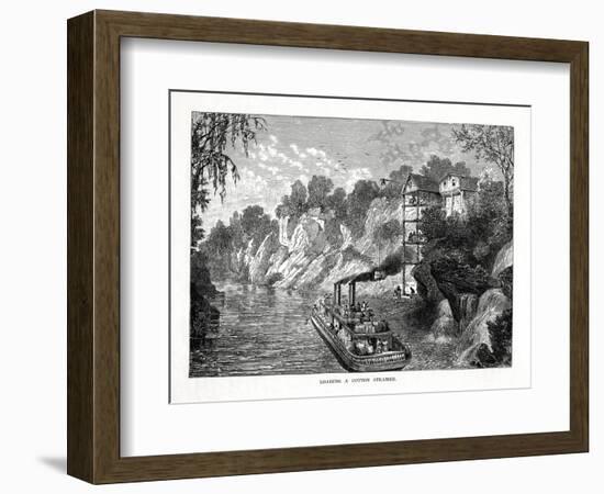 Loading a Cotton Steamer, 1877-null-Framed Giclee Print