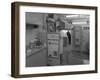 Loading a Drinks Vending Machine at an Experimental Kitchen in Sheffield, South Yorkshire, 1966-Michael Walters-Framed Photographic Print