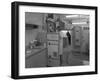 Loading a Drinks Vending Machine at an Experimental Kitchen in Sheffield, South Yorkshire, 1966-Michael Walters-Framed Photographic Print