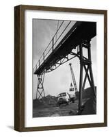 Loading a Ford Thames Trader Tipper Lorry, Finningley, Near Doncaster, South Yorkshire, 1966-Michael Walters-Framed Photographic Print