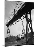 Loading a Ford Thames Trader Tipper Lorry, Finningley, Near Doncaster, South Yorkshire, 1966-Michael Walters-Mounted Photographic Print