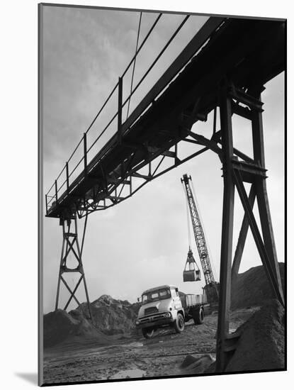 Loading a Ford Thames Trader Tipper Lorry, Finningley, Near Doncaster, South Yorkshire, 1966-Michael Walters-Mounted Photographic Print