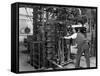 Loading a Palletising Machine with Bricks, Whitwick Brickworks, Coalville, Leicestershire, 1963-Michael Walters-Framed Stretched Canvas
