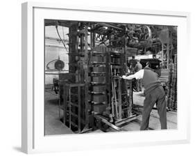 Loading a Palletising Machine with Bricks, Whitwick Brickworks, Coalville, Leicestershire, 1963-Michael Walters-Framed Photographic Print