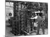 Loading a Palletising Machine with Bricks, Whitwick Brickworks, Coalville, Leicestershire, 1963-Michael Walters-Mounted Photographic Print