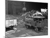 Loading a Steam Wagon with Scrap at a Steel Foundry, Sheffield, South Yorkshire, 1965-Michael Walters-Mounted Photographic Print