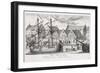 Loading at the Granary Island, from 'Fifty Views of Gdansk', Engraved by Matthaeus Deisch…-or Lormann, Friedrich Anton Lohrmann-Framed Giclee Print