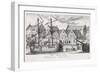 Loading at the Granary Island, from 'Fifty Views of Gdansk', Engraved by Matthaeus Deisch…-or Lormann, Friedrich Anton Lohrmann-Framed Giclee Print