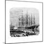 Loading Bales of Cotton for Export, Savannah, Georgia, Usa-null-Mounted Giclee Print