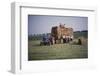 Loading bales of hay, England, c1960-CM Dixon-Framed Photographic Print