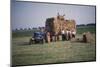 Loading bales of hay, England, c1960-CM Dixon-Mounted Photographic Print