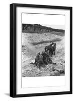 Loading Boulder on Stone Boat-Dorothea Lange-Framed Art Print