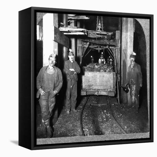 Loading Cage with Car of Coal-null-Framed Stretched Canvas