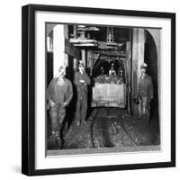 Loading Cage with Car of Coal-null-Framed Premium Photographic Print