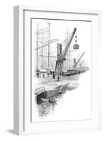 Loading Coal at Newcastle, New South Wales, Australia, 1886-WC Fitler-Framed Giclee Print