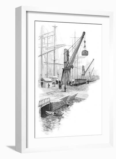 Loading Coal at Newcastle, New South Wales, Australia, 1886-WC Fitler-Framed Giclee Print