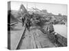 Loading Coal Barges-null-Stretched Canvas