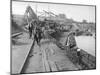 Loading Coal Barges-null-Mounted Photographic Print