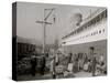 Loading Copper on Steamer, Houghton, Mich.-null-Stretched Canvas