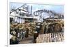 Loading Cotton onto a Ship, Memphis, Tennessee, USA, C1900s-null-Framed Giclee Print