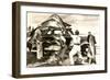 Loading Giant Fish on Car-null-Framed Art Print