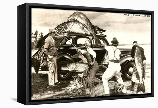 Loading Giant Fish on Car-null-Framed Stretched Canvas