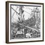 Loading Goods onto Russian Ship in the Port of St Petersburg-null-Framed Giclee Print