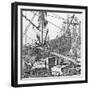 Loading Goods onto Russian Ship in the Port of St Petersburg-null-Framed Giclee Print