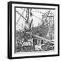 Loading Goods onto Russian Ship in the Port of St Petersburg-null-Framed Giclee Print