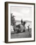 Loading Hay onto a Wagon on the Shores of Loch Lomond, Scotland, 1924-1926-Donald Mcleish-Framed Giclee Print