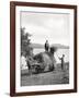 Loading Hay onto a Wagon on the Shores of Loch Lomond, Scotland, 1924-1926-Donald Mcleish-Framed Giclee Print